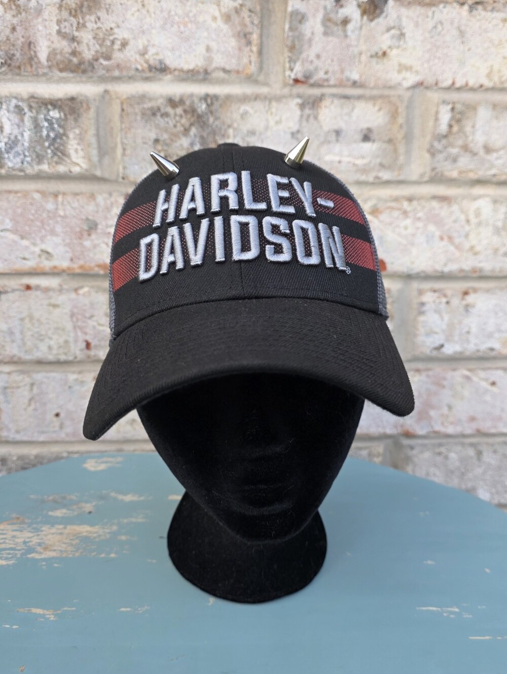 Harley-Davidson New Era 39THIRTY Flex Fit Mesh Hat S/M Custom Spikes